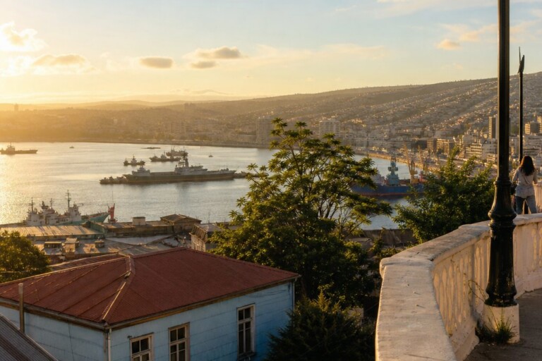 Valparaíso al atardecer